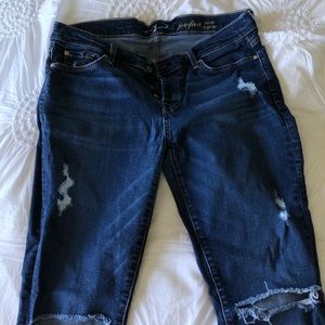 7 FAM Destroyed Josefina Boyfriend Mid Rise Jeans